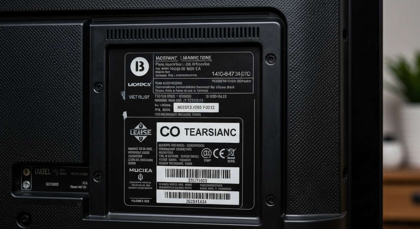 V&eacute;rifier les &eacute;tiquettes et autocollants sur l'appareil