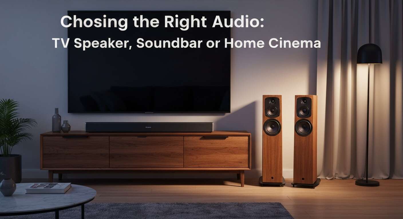 Comprendre les options : enceinte tv, barre de son et home cinéma Comprendre les options : enceinte tv, barre de son et home cinéma