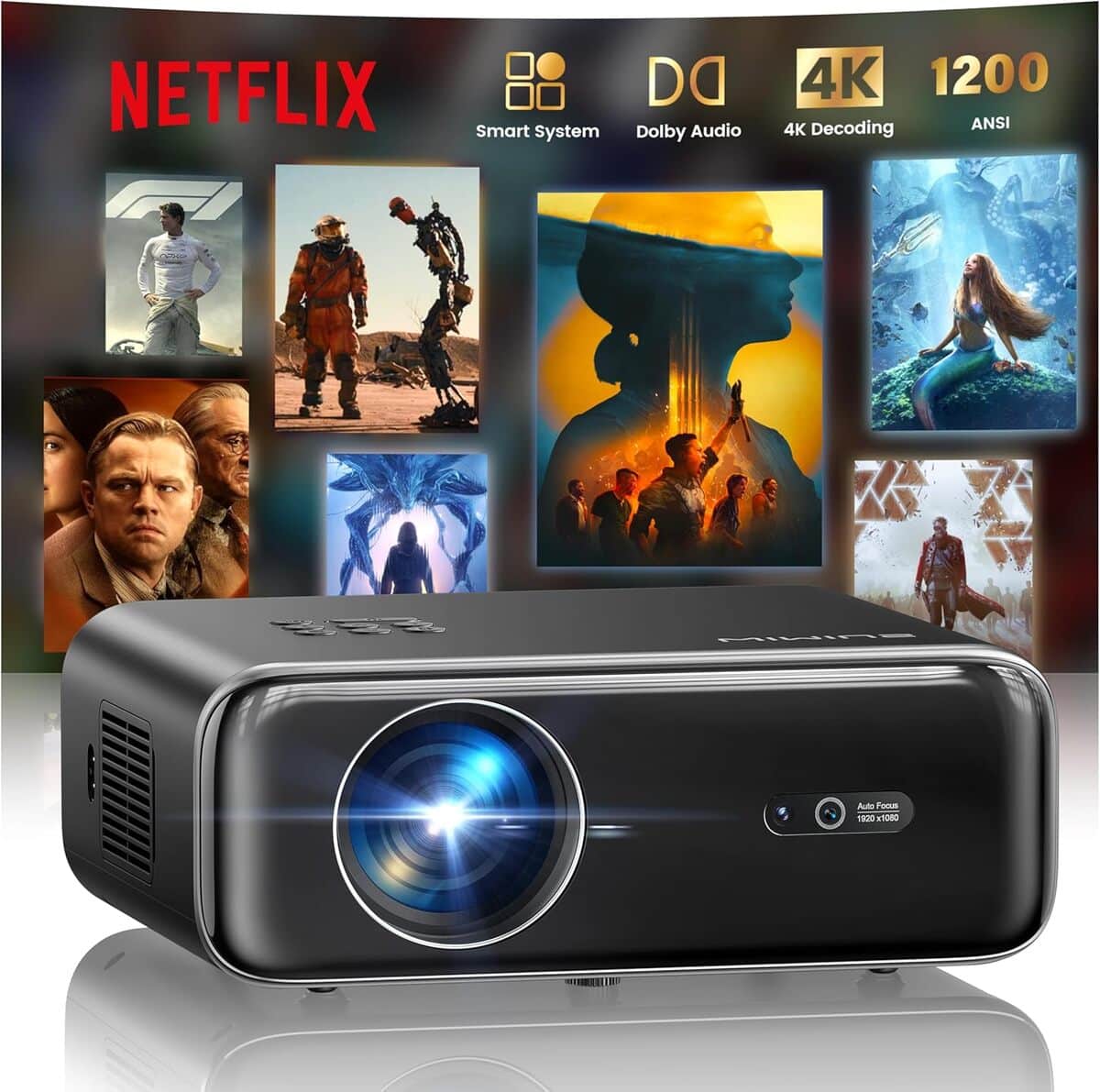 Test : vidéoprojecteur 4K WiMiUS Smart 1200 ANSI pour home cinéma