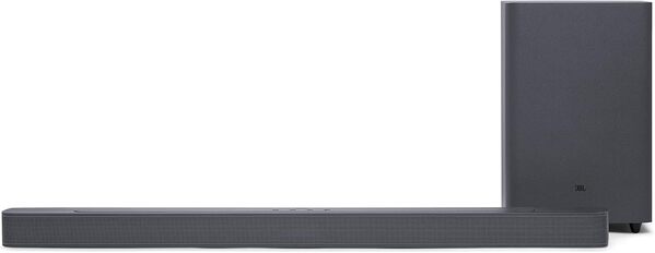 JBL SoundBar 2.1 Deep Bass MK2, Barre de Son pour Télévision pour Système Audio de Divertissement, Design Compact avec JBL Surround Sound, Noir