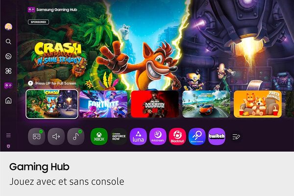 Samsung TV AI 55 Pouces QLED 55Q7F3 4K Smart TV, Quantum Dots, Q4 AI Processor, WiFi, Airplay, HDR, Q-Symphony, OTS Lite, Knox Security, Gaming Hub, Bixby, Application opérateurs intégrées [Classe énergétique G]