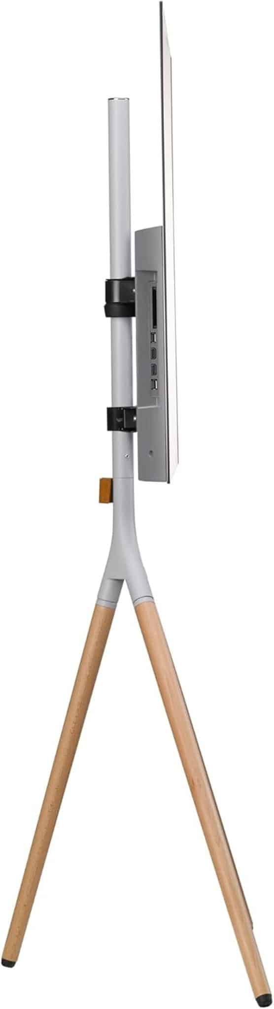 Support TV universel avec trépied One For All - Écrans mesurant entre 32 et 65 pouces - Téléviseurs LCD/LED/Plasma/OLED/QLED - Pivotement à 360° et hauteur réglable - VESA 400x400 - WM7472, Light