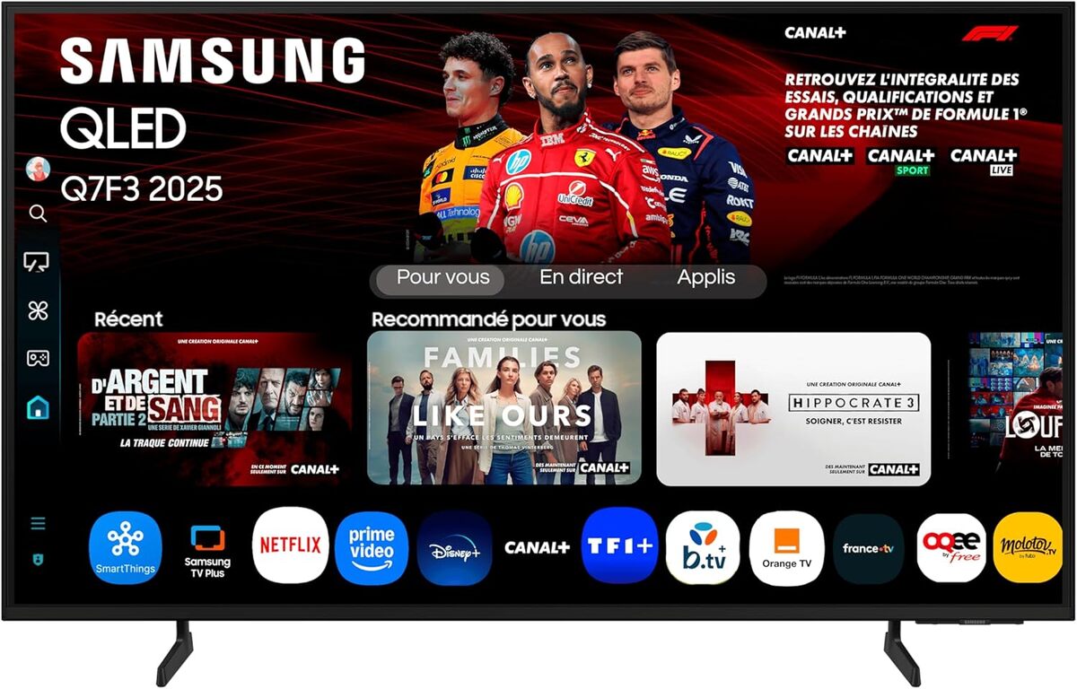 Test du téléviseur Samsung QLED 55Q7F3 : immersion 4K AI