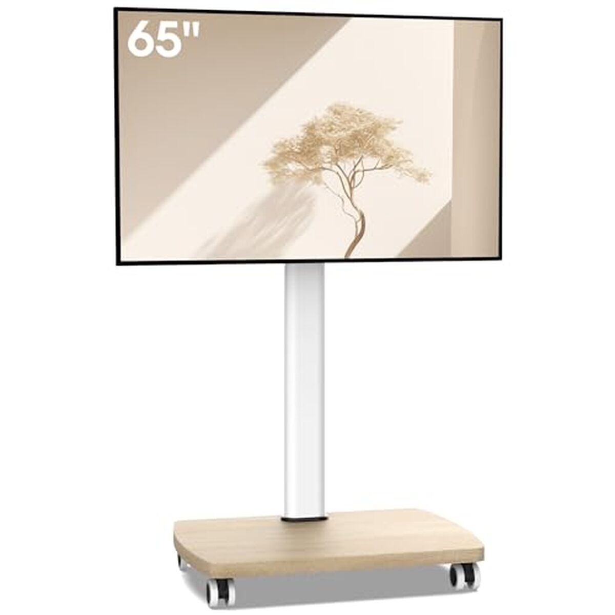 Test du support TV AOKCOS : pivotant et inclinable sur roulettes