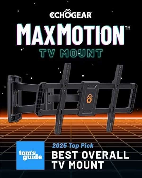 Découvrez l'évaluation du support mural ECHOGEAR MaxMotion : fonctionnalités pivotantes et extensibles pour optimiser l'installation de vos grands téléviseurs. Améliorez votre expérience visuelle avec un montage sécurisé et efficace.