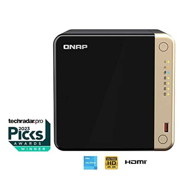Découvrez le potentiel du QNAP TS-464-8G : un nAS performant à 4 baies pour maximiser votre stockage et améliorer votre réseau.