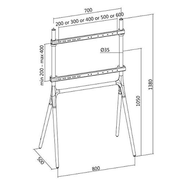 Découvrez l'élégance du support TV LogiLink BP0078 en noyer : design raffiné et installation facile pour un intérieur moderne et épuré