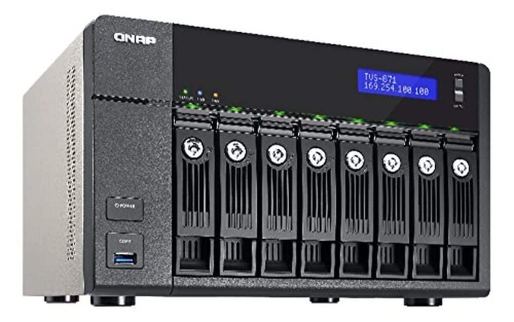 Test du QNAP TVS-871-I7-16G : serveur NAS 8 baies puissant