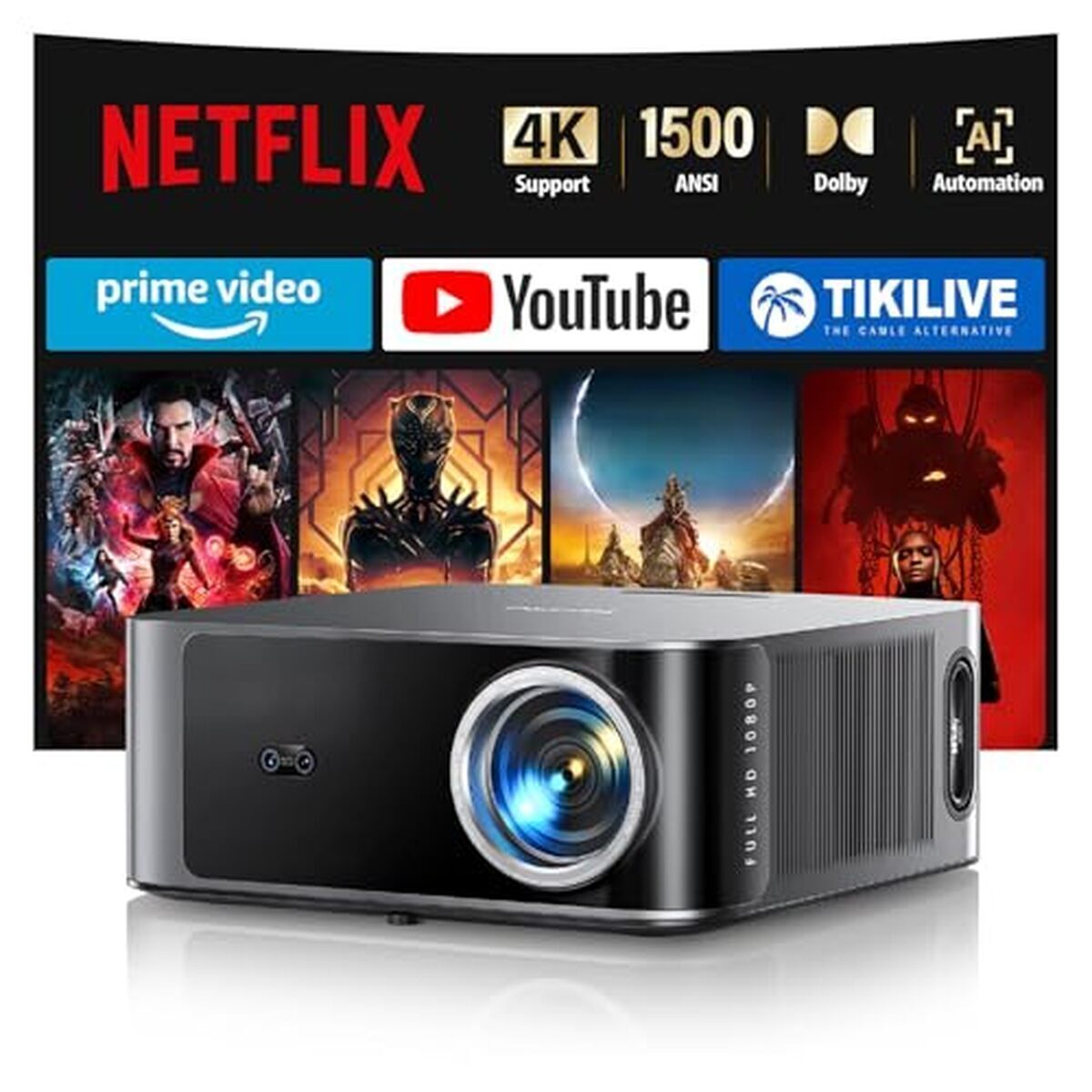Test : vidéoprojecteur 4K Dolby 1500 ANSI TOPTRO