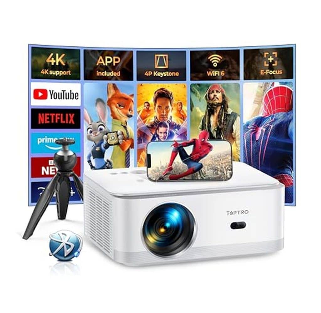 Test vidéoprojecteur Toptro 4K : performance et connectivité