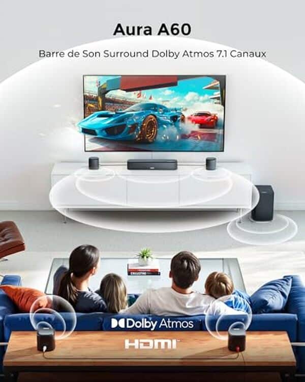 Découvrez le test de la barre de son Ultimea Aura A60 dotée de Dolby Atmos : un plongeon dans une qualité sonore époustouflante pour chaque film et musique.