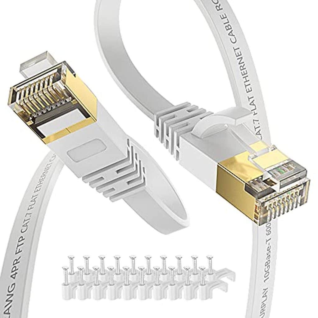 Test du câble Ethernet Cat7 de 30, 5 m ultra fin et rapide