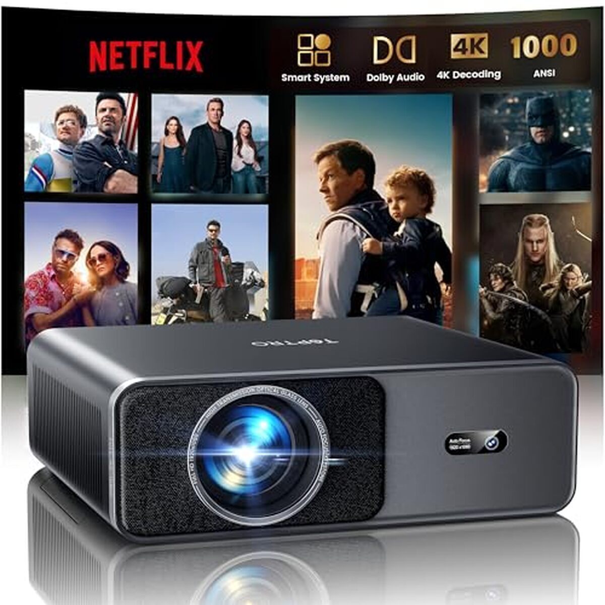 Test du vidéoprojecteur portable 4K Topro : performance et polyvalence