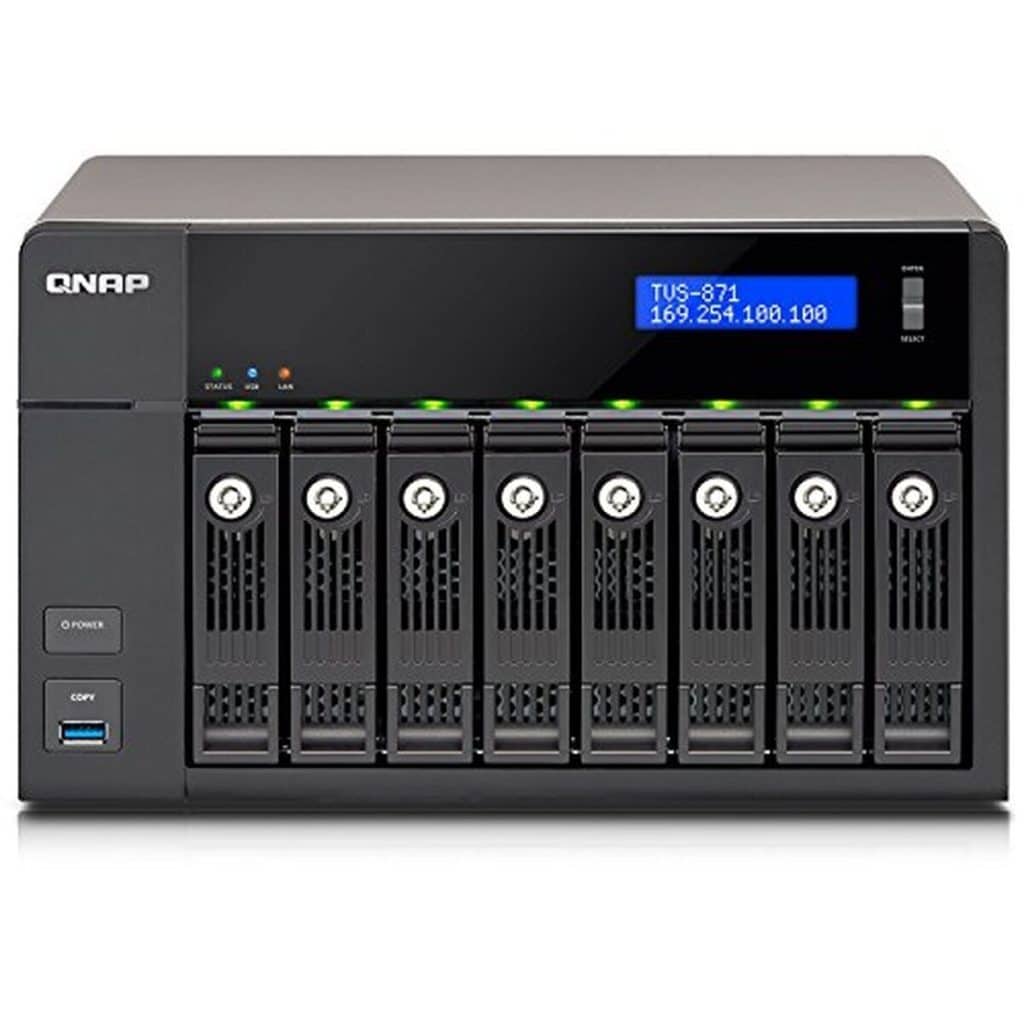 Test : qNAP TVS-871-I5-8G, le NAS 8 baies performant