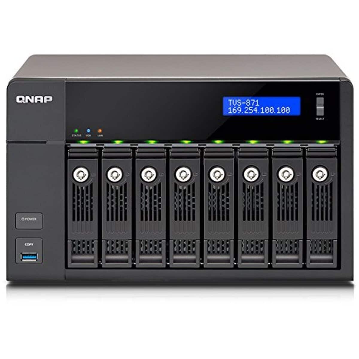 Test : qNAP TVS-871-I5-8G, le NAS 8 baies performant