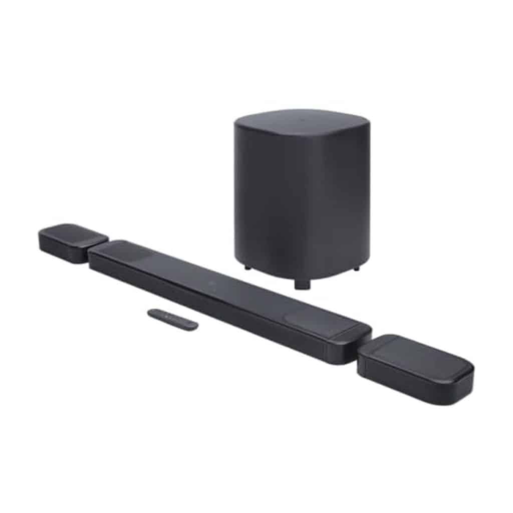 Test de la JBL bar 1000 MK2 : barre de son 7.1.4 avec dolby atmos et enceintes détachables