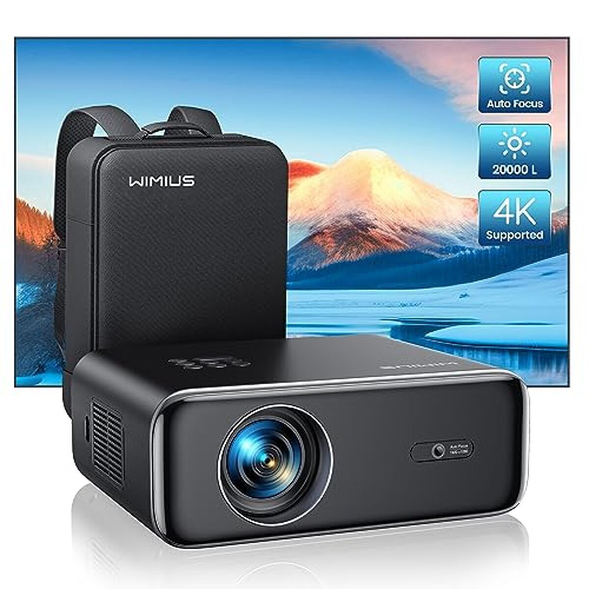 Test du vidéoprojecteur 4K WiMiUS : auto focus et keystone puissant