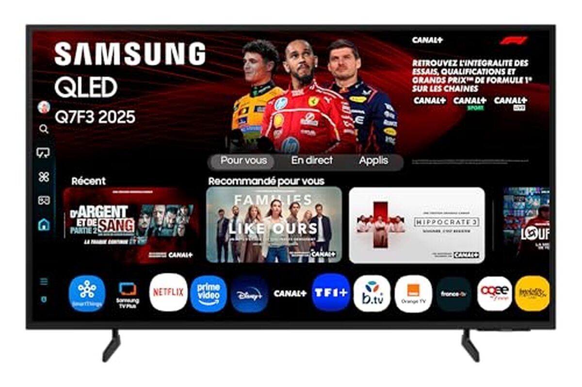 Test : samsung TV QLED 75Q7F3 75 pouces 4K